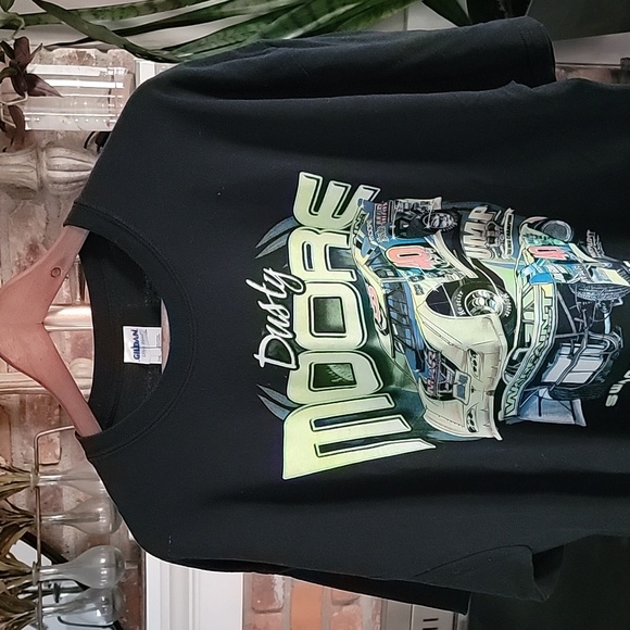 Gildan Dusty Moore Racing  Swanton Ohio Screenprint Short Sleeve Tshirt Black XL - Picture 3 of 11